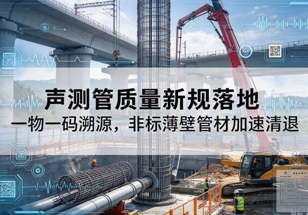 鹤峰声测管质量新规落地，一物一码溯源，非标薄壁管材加速清退